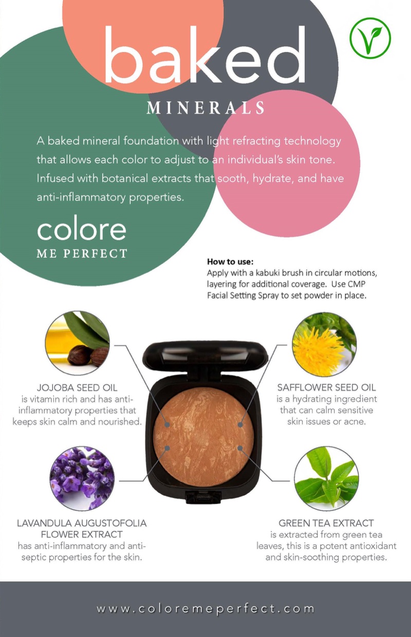 Colore Me Perfect baked powder product sheet